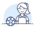 Sports Soccer Football 2 Illustration from UX Duotone Set | Free Download as SVG Vector and Transparent PNG | Streamline illustrations