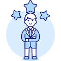 Three Star Employee 1 illustration - Free transparent PNG, SVG. No sign up needed.