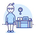 Employee Stand 2 4 illustration - Free transparent PNG, SVG. No Sign up needed.