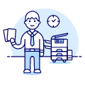 Photocopy Employee 1 illustration - Free transparent PNG, SVG. No sign up needed.