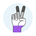 Asexual Peace Sign 1