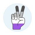 Asexual Peace Sign 2