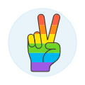 Pride Peace Sign 2