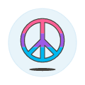 Bisexual Peace Symbol