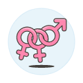 Pink Bisexual Symbol 2