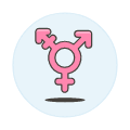 Pink Transgender Symbol
