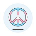 Transgender Peace Symbol
