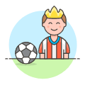 Sports Soccer Football 1 Illustration from UX Colors Set | Free Download as SVG Vector and Transparent PNG | Streamline illustrations