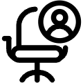 Recruiting Employee Chair Icon from Ultimate Regular Set | Free Download as SVG Vector and Transparent PNG | Streamline icons