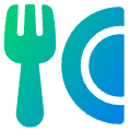 Fork Plate Icon from Plump Gradient Set | Free Download as SVG Vector and Transparent PNG | Streamline icons