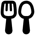 Fork Spoon Icon from Plump Remix Set | Free Download as SVG Vector and Transparent PNG | Streamline icons