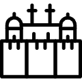 Red Fort India Icon from Ultimate Light Set | Free Download as SVG Vector and Transparent PNG | Streamline icons