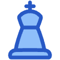 Chess King Icon from Plump Duo Set | Free Download as SVG Vector and Transparent PNG | Streamline icons