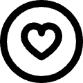 Favorite Heart Circle Icon from Nova Line Set | Free Download as SVG Vector and Transparent PNG | Streamline icons