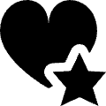 Favorite Heart Favorite Star Icon from Nova Solid Set | Free Download as SVG Vector and Transparent PNG | Streamline icons