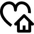 Favorite Heart Home Icon from Nova Line Set | Free Download as SVG Vector and Transparent PNG | Streamline icons