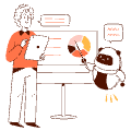 Robot Work Office Team