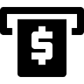 Atm Socket Money Withdraw Icon from Nova Solid Set | Free Download as SVG Vector and Transparent PNG | Streamline icons