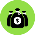 Money Bag Icon from Kameleon Pop Set | Free Download as SVG Vector and Transparent PNG | Streamline icons