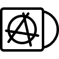 Music Genre Album Anarchist Icon from Ultimate Light Set | Free Download as SVG Vector and Transparent PNG | Streamline icons