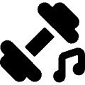 Music Genre Dumbbell Icon from Ultimate Bold Set | Free Download as SVG Vector and Transparent PNG | Streamline icons