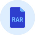 Rar File Icon from Kameleon Duo Set | Free Download as SVG Vector and Transparent PNG | Streamline icons