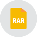 Rar File Icon from Kameleon Colors Set | Free Download as SVG Vector and Transparent PNG | Streamline icons