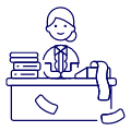 Accountant Sit 1 4 illustration - Free transparent PNG, SVG. No Sign up needed.