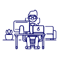 Employee Sit 1 5 illustration - Free transparent PNG, SVG. No Sign up needed.