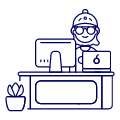 Employee Sit 3 2 illustration - Free transparent PNG, SVG. No Sign up needed.