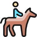 Outdoors Horse Icon from Ultimate Colors Set | Free Download as SVG Vector and Transparent PNG | Streamline icons