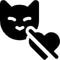 Cat Incompartible Icon from Ultimate Bold Set | Free Download as SVG Vector and Transparent PNG | Streamline icons