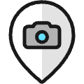 Style Two Pin Photography Icon from Ultimate Colors Set | Free Download as SVG Vector and Transparent PNG | Streamline icons