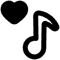 Favorite Heart Playlist Icon from Plump Remix Set | Free Download as SVG Vector and Transparent PNG | Streamline icons