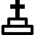 Religion Christian Graveyard Icon from Nova Line Set | Free Download as SVG Vector and Transparent PNG | Streamline icons