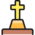 Religion Grave Icon from Ultimate Colors Set | Free Download as SVG Vector and Transparent PNG | Streamline icons