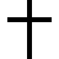 Christian Cross 2 Icon from Sharp Line Set | Free Download as SVG Vector and Transparent PNG | Streamline icons