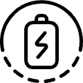 Renewable Energy Battery Charge 1 Icon from Ultimate Light Set | Free Download as SVG Vector and Transparent PNG | Streamline icons