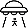 Science Fiction Ufo Icon from Ultimate Light Set | Free Download as SVG Vector and Transparent PNG | Streamline icons