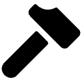 Hammer Icon from Ultimate Bold Set | Free Download as SVG Vector and Transparent PNG | Streamline icons