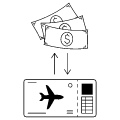 Payment Processed Money Travel Tickets