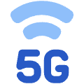 Cellular Network 5g Icon from Plump Flat Set | Free Download as SVG Vector and Transparent PNG | Streamline icons