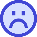 Sad Face Icon from Sharp Duo Set | Free Download as SVG Vector and Transparent PNG | Streamline icons