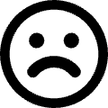 Sad Face Icon from Core Remix Set | Free Download as SVG Vector and Transparent PNG | Streamline icons