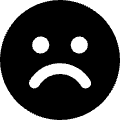 Sad Face Icon from Core Solid Set | Free Download as SVG Vector and Transparent PNG | Streamline icons