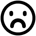 Sad Face Icon from Plump Remix Set | Free Download as SVG Vector and Transparent PNG | Streamline icons