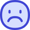 Sad Face Icon from Flex Duo Set | Free Download as SVG Vector and Transparent PNG | Streamline icons