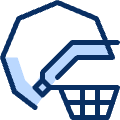 American Football Helmet Icon from Cyber Duotone Set | Free Download as SVG Vector and Transparent PNG | Streamline icons