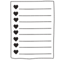 Note Pad Sheet List Black White 1