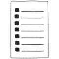 Note Pad Sheet List Black White 2
